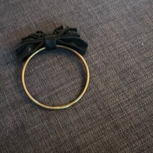 Brass and leather bracelet